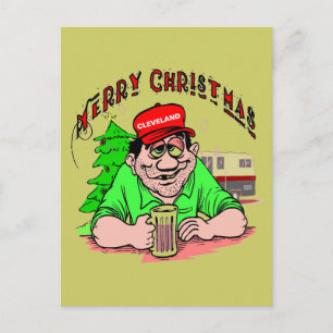 Cleveland Christmas Holiday Postcard