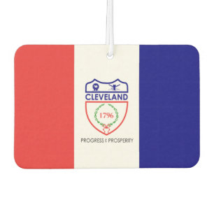 Cleveland city flag air freshener