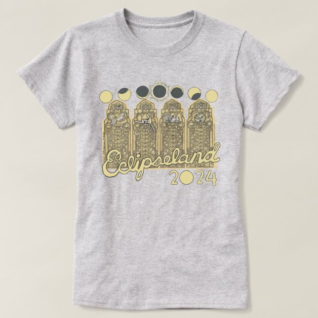 Cleveland Eclipseland Women's TShirt (acier léger) (Design devant)