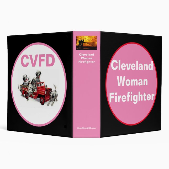 Cleveland Femme Pompier 3 Classeur Bague (Arrière-plan)