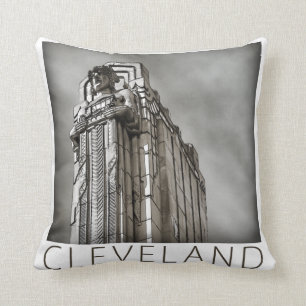 Cleveland - Guardian of Traffic Throw Pillow