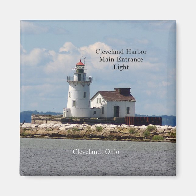 Cleveland Harbour Main Entrance Light magnet (Front)