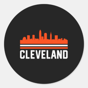 Cleveland Home Skyline Classic Round Sticker
