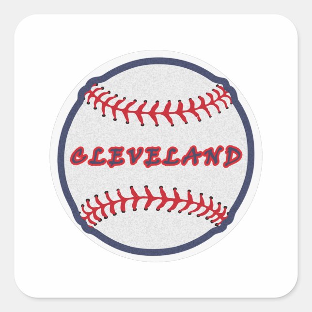 Cleveland Hometown Indian Tribe for Baseball Fans  Square Sticker (Front)