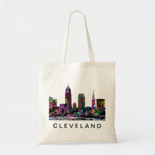 Cleveland in graffiti tote bag