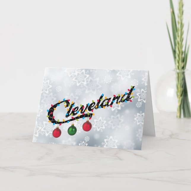 Cleveland   "It's Christmas Time in the City" Holiday Card (Front)