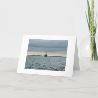 Cleveland Ledge Lighthouse, Buzzards Bay MA. Card