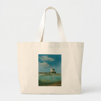 Cleveland Main Lighthouse 1998 Large Tote Bag