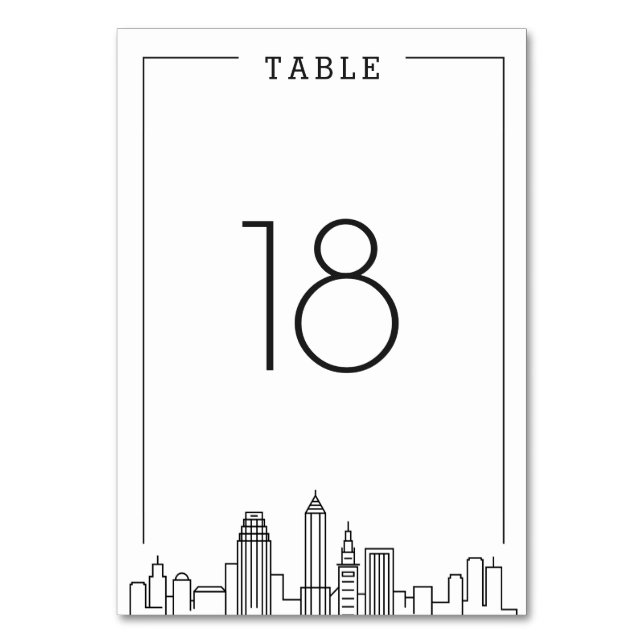Cleveland, Mariage de l'Ohio | Numéro de table (Par défaut)
