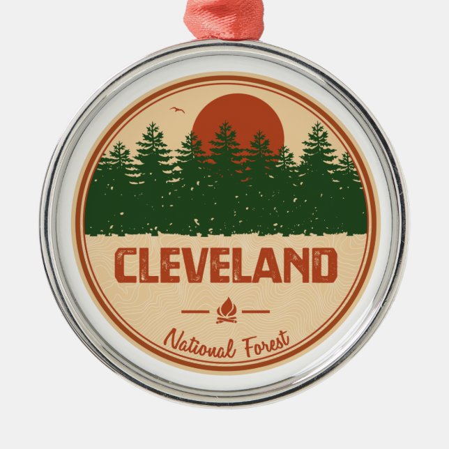 Cleveland National Forest Metal Ornament (Front)