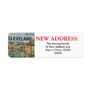 Cleveland New Address Label
