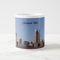 Cleveland, OH Blue Skyline Jumbo Specialty Mug