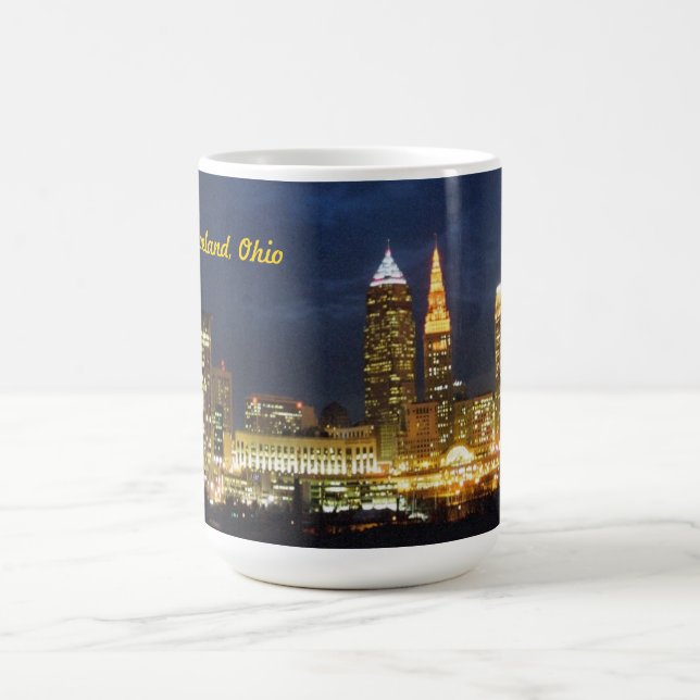 Cleveland, OH Night Lights Mug (Center)