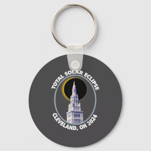 Cleveland Ohio 2024 Total Solar Eclipse Path Of To Keychain