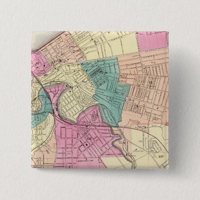 Cleveland, Ohio 2 2 Inch Square Button (Front)