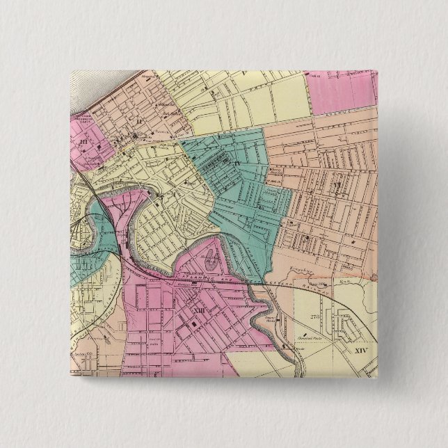 Cleveland, Ohio 2 Inch Square Button (Front)