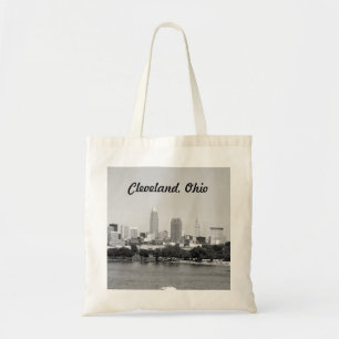 Cleveland, Ohio Black and White Tote
