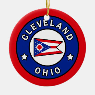 Cleveland Ohio Ceramic Ornament