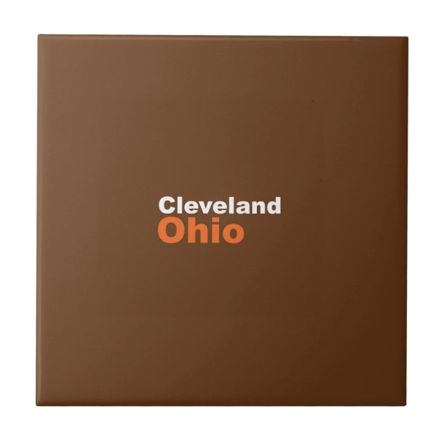Cleveland, Ohio Ceramic Tile (Front)