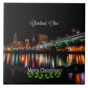 Cleveland, Ohio Christmas Tile