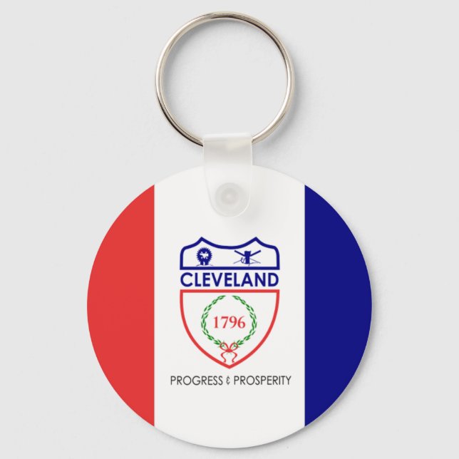 Cleveland (Ohio) City flag Keychain (Front)