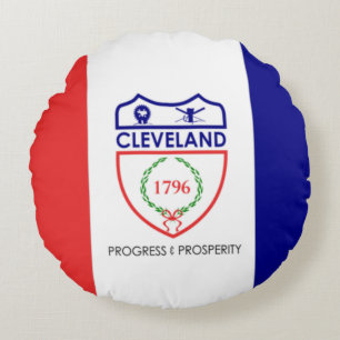 Cleveland (Ohio) City flag  Round Pillow