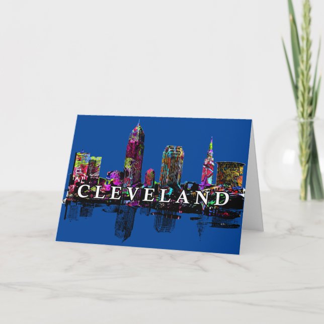 Cleveland, Ohio in graffiti Card (Front)
