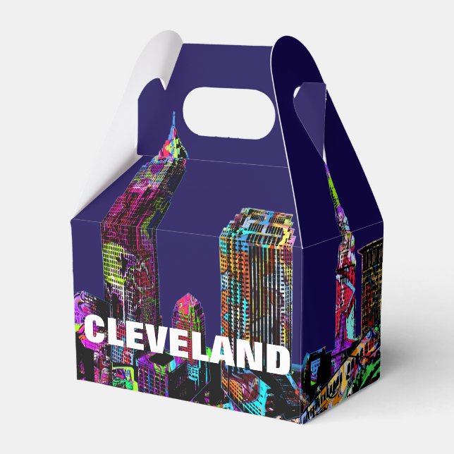 Cleveland, Ohio in graffiti Favor Box (Front Side)