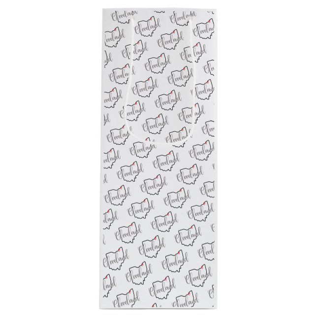 Cleveland Ohio Love Wine Gift Bag (Front)