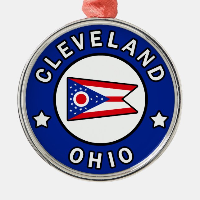 Cleveland Ohio Metal Ornament (Front)