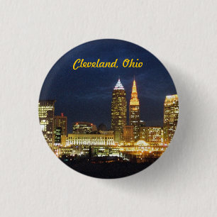 Cleveland, Ohio "Night Lights" Button