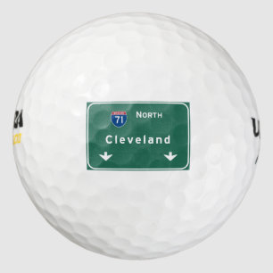 Cleveland Ohio oh Interstate Highway Freeway : Golf Balls