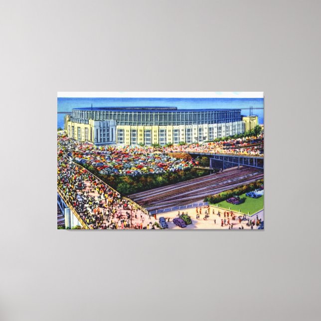 Cleveland Ohio Old Municipal Stadium Canvas Print (Front)