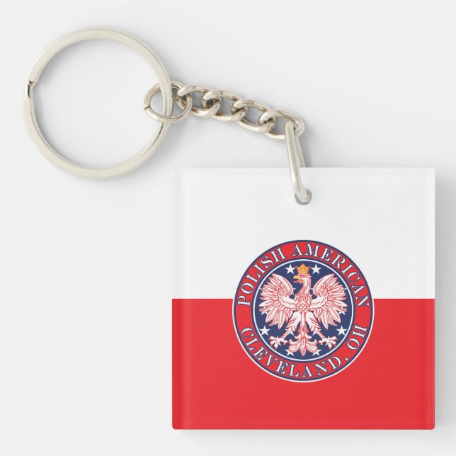 Cleveland Ohio Polish Keychain (Front)