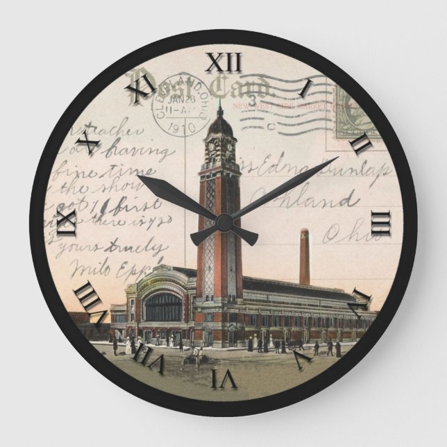 Cleveland Ohio Post Card Clock - West Side Market (Front)