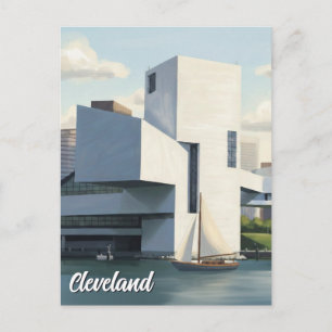 Cleveland Ohio Rock and Roll Hall of Fame Postcard