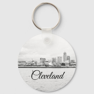Cleveland Ohio Skyline Keychain
