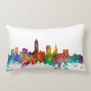 Cleveland Ohio Skyline Lumbar Pillow