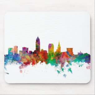 Cleveland Ohio Skyline Mouse Pad