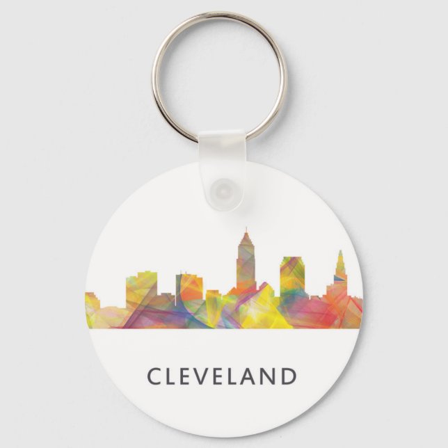 CLEVELAND, OHIO SKYLINE WB1 - KEYCHAIN (Front)