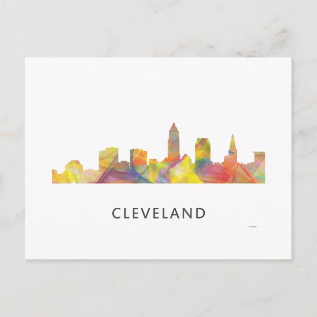 CLEVELAND, OHIO SKYLINE WB1 - POSTCARD (Front)