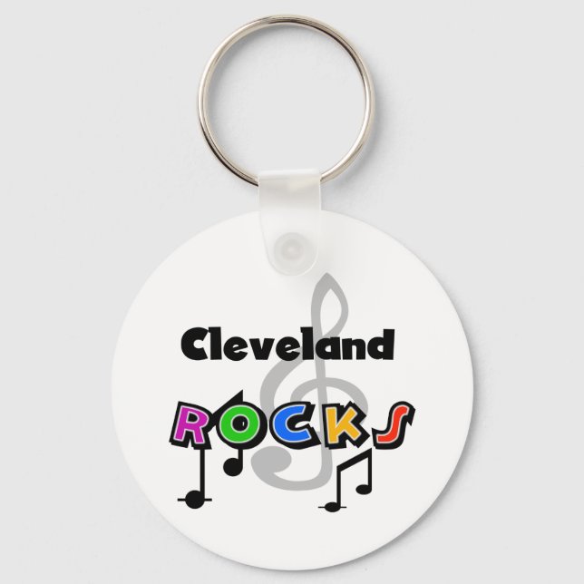 Cleveland Rocks Keychain (Front)