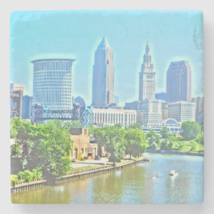 Cleveland Rocks Stone Coaster