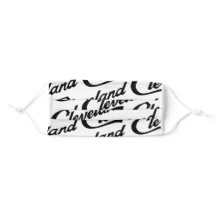 Cleveland Script Black and White