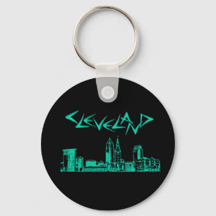 Cleveland Skyline Keychain