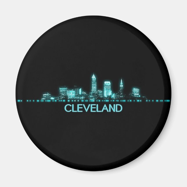 Cleveland Skyline Magnet (Front)