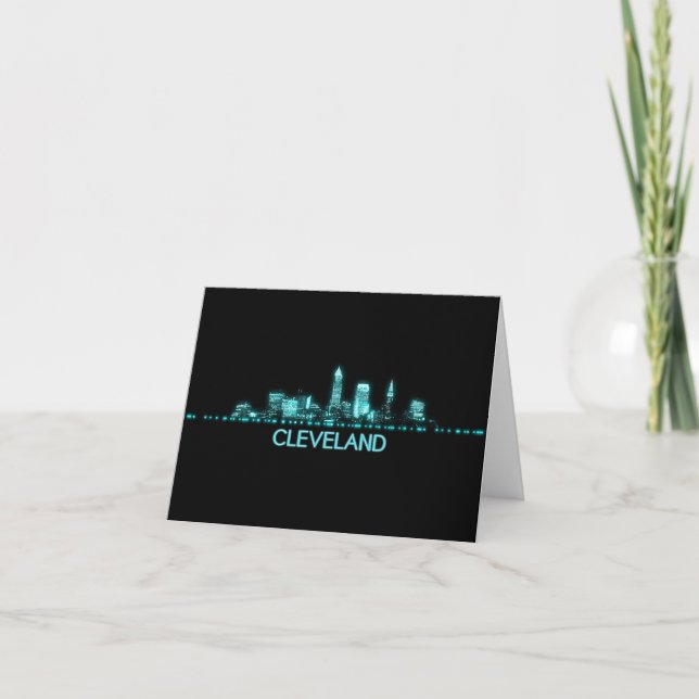 Cleveland Skyline Thank You Card (Front)