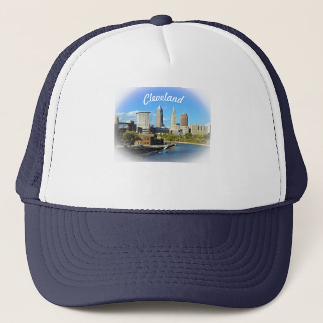 Cleveland Skyline Trucker Hat (Front)