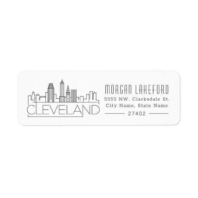 Cleveland Stylized Skyline | (Front)