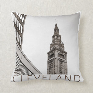 Cleveland - Terminal Tower Throw Pillow